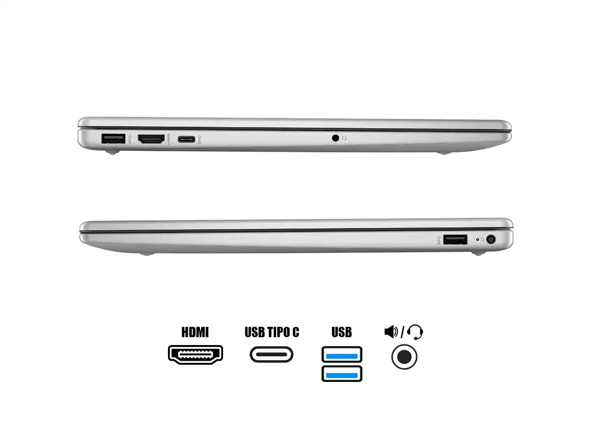 Laptop Hp Ryzen 3 7320u 15-fc0005la (802m8la#abm) 15.6" Fhd Tn, Ram 8gb, Ssd 256, Esp, S/sistema