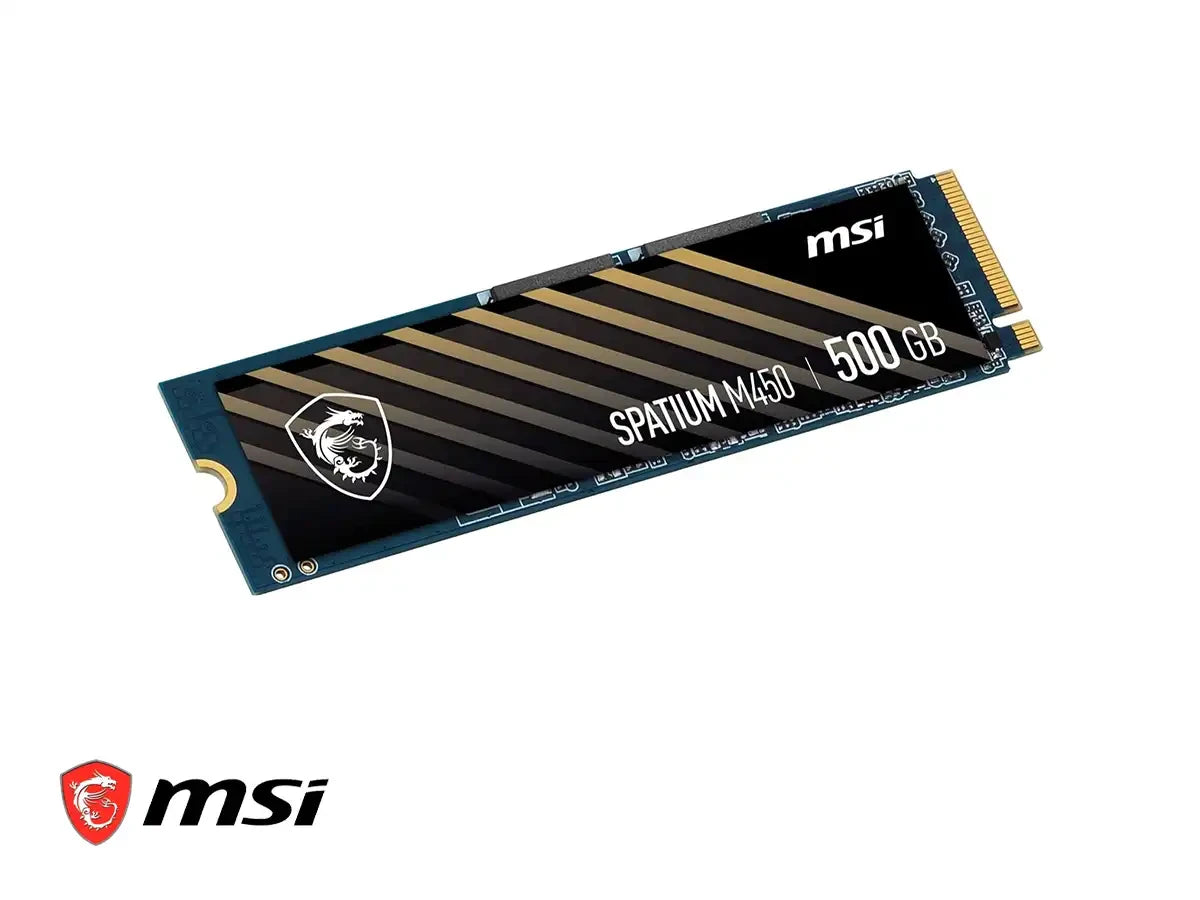 Unidad De Almacenamiento Ssd M.2 Pcie Msi 500gb Nvme Spatium M450, 2280 (sm450n500) 3600mb/s