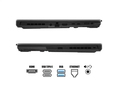 Laptop Asus Core I7-13620h Tuf Gaming F16 Fx607vu-rl091 (90nr0n06-m00a10) 16" Fhd 144hz, Ram 16gb, Ssd 1tb, Rtx 4050 6gb, S/sistema, Gray, 13gen