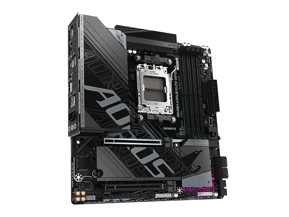 Placa Madre Gigagbyte B840m Aorus Elite Wifi6e (g-b840m-a-elite-wifi6e) Am5, 4 Slot De Ram