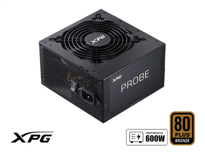 Fuente De Poder Xpg 600w Probe (probe600b-bkcus) Atx, 80 Plus Bronze, No Modular, Negro
