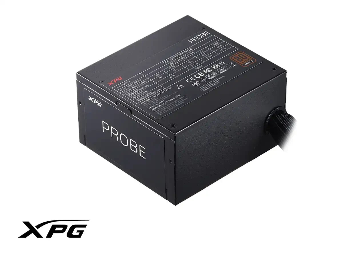 Fuente De Poder Xpg 700w Probe (probe700b-bkcus) Atx, 80 Plus Bronze, No Modular, Negro