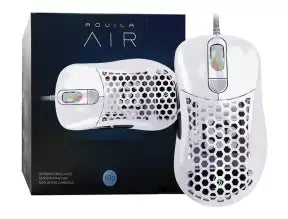 Mouse Vsg Gamer Aquila Air Blanco Brillante (vg-m550-wht-glo) Hasta 16.000 Dpi, 6 Botones, Rgb