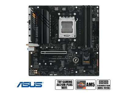 Placa Madre Asus A620m Plus Tuf Gaming Wifi (tuf As A620m-plus Wifi Svl Ddr5) Socket Am5, Ram Ddr5 Buss 7600oc Mt/s