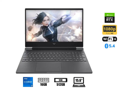 Laptop Hp Core I7-13620h Victus 15-fa2787nr Gaming (9015-fa2787nr) 15.6" Fhd 144hz, Ram 16gb, Ssd 512gb, Rtx 5060 8gb, Win11, 13gen.