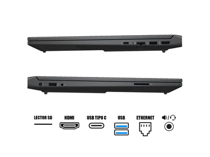 Laptop Hp Core I7-13620h Victus 15-fa2787nr Gaming (9015-fa2787nr) 15.6" Fhd 144hz, Ram 16gb, Ssd 512gb, Rtx 5060 8gb, Win11, 13gen.
