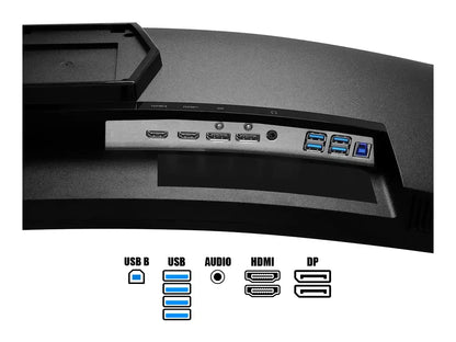 Monitor Asrock 34 Pulgadas Phantom (90lxa0j0-a0u1a0v) Gaming 180hz, 1ms, Freesync,2k+/wqhd, Curvo, 2 Hdmi, 2 Dp, Pg Mini-oled, 5 Usb, Altavoz.