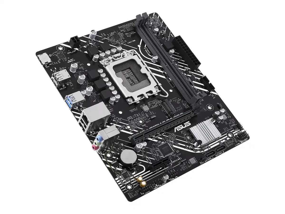 Placa Madre Asus Prime H610m-f (90mb1h70-m0eay0) Socket Lga 1700, Ram Ddr4 Buss 3200mhz, 13va, 12va Gen