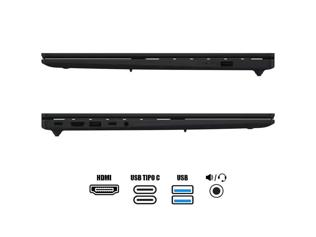 Laptop Asus Core Ultra 5 225h Vivobook 16 X1607ca-mb058 (90nb15a1-m009k0) 16" Wuxga, Ram 16gb, Ssd 512gb, S/sistema, Blue