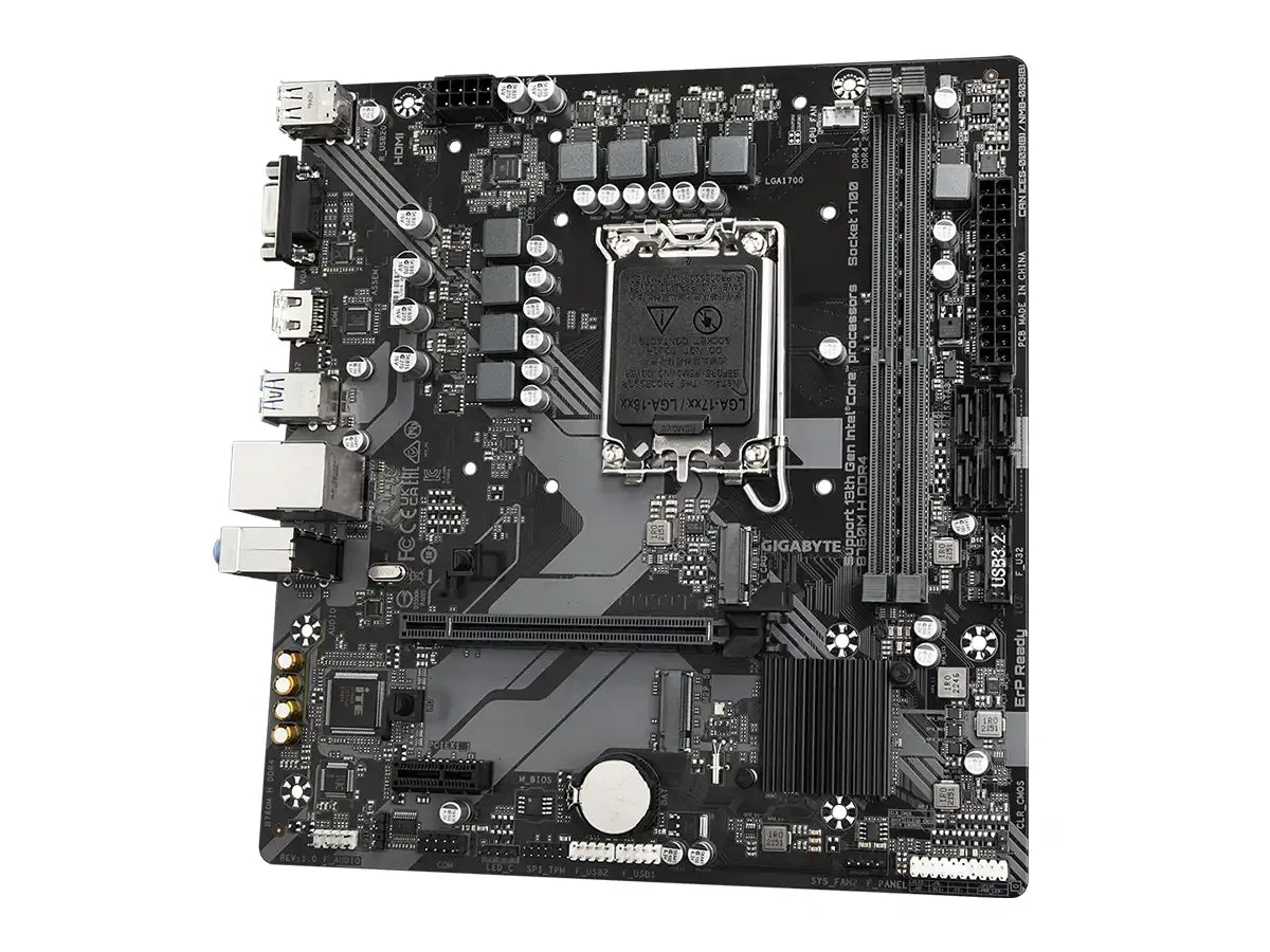 Placa Madre Gigabyte B760m H Ddr4 (b760m-h Ddr4) Socket Lga 1700, Ram Ddr4 Buss 5333oc Mhz, 14va, 13va, 12va Gen