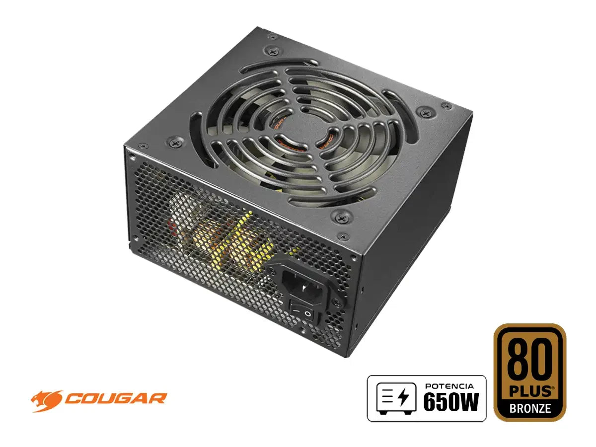 Fuente De Poder Cougar 650w Atlas (31al065002p01) Atx, 80 Plus Bronze, No Modular, Negro