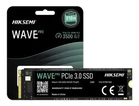 Unidad De Almacenamiento Ssd M.2 Pcie Hiksemi 512gb Nvme Wave Pro, 2280 (hs-ssd-wave(p)_512g) 3500mb/s