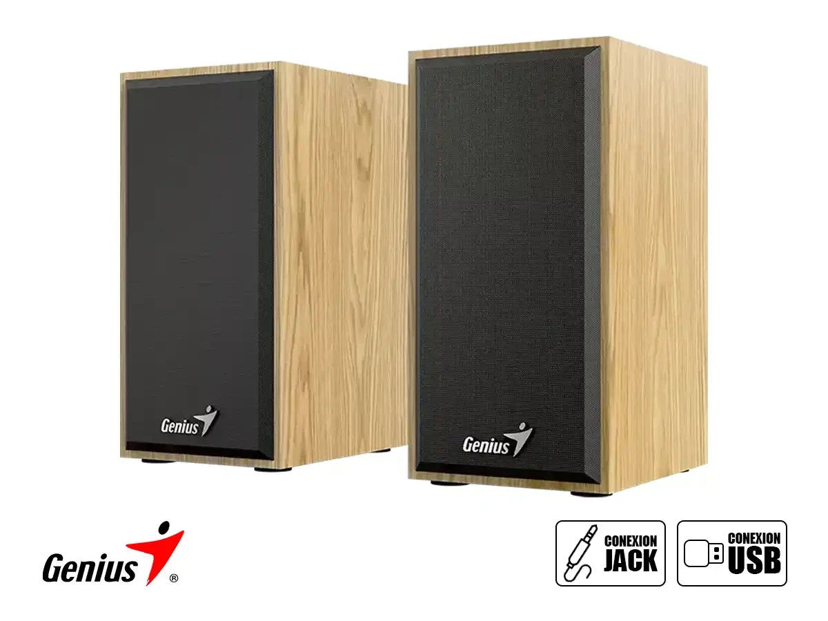 Parlante Genius Sp-hf180 6 Watts Pine Wood (31730029404)