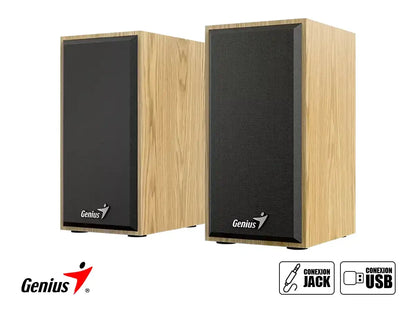 Parlante Genius Sp-hf180 6 Watts Pine Wood (31730029404)