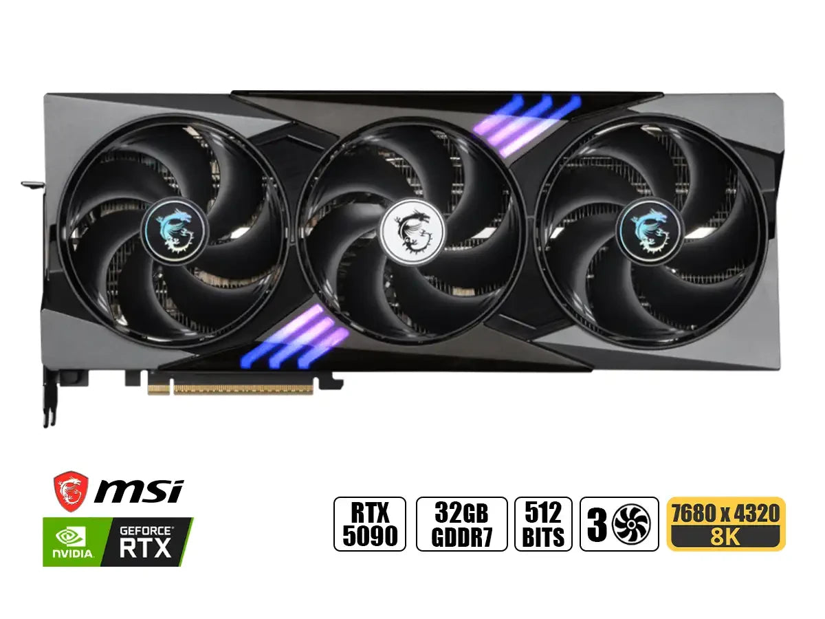 Tarjeta De Video Msi Geforce Rtx 5090 Gaming Trio Oc 32gb Gdrr7 (g5090-32gtc) Nvidia 512 Bits, 3 Ventiladores