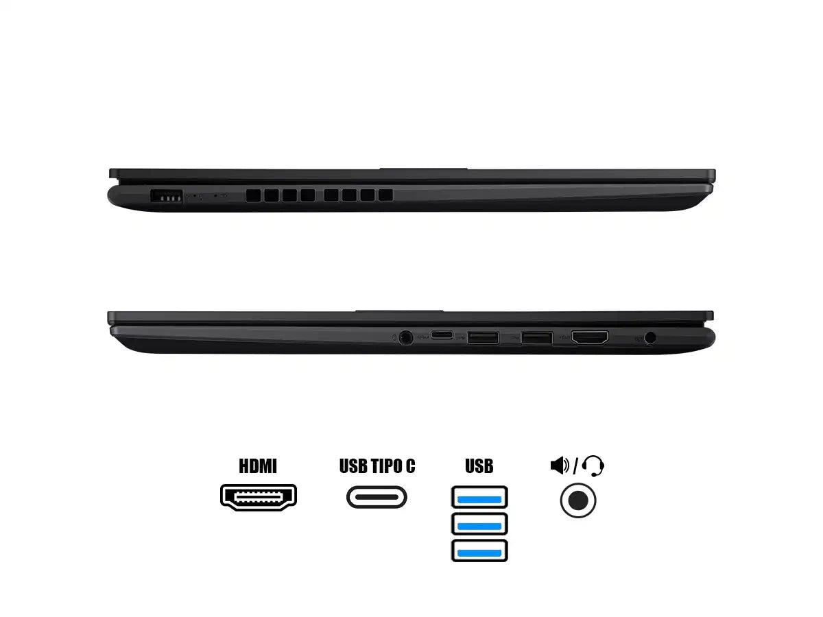 Laptop Asus Core I5-13420h Vivobook X1605va-mb1350 (90nb10n3-m01s90) Pantalla 16" Wuxga, Ram 16gb, Ssd 512gb, S/sistema, Esp. 13gen