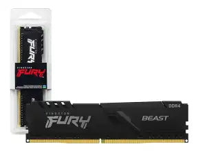 Memoria Ram Kingston Fury Ddr4 8gb Beast (kf432c16bb/8wp) 3200 Mhz, Negro, Cl16-18