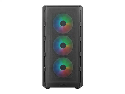 Case Cougar Airface Pure Rgb 650w Bronze (392bd20.0001) Panel De Vidrio, 3 Ventiladores, Led Rgb, 2 Usb, Negro