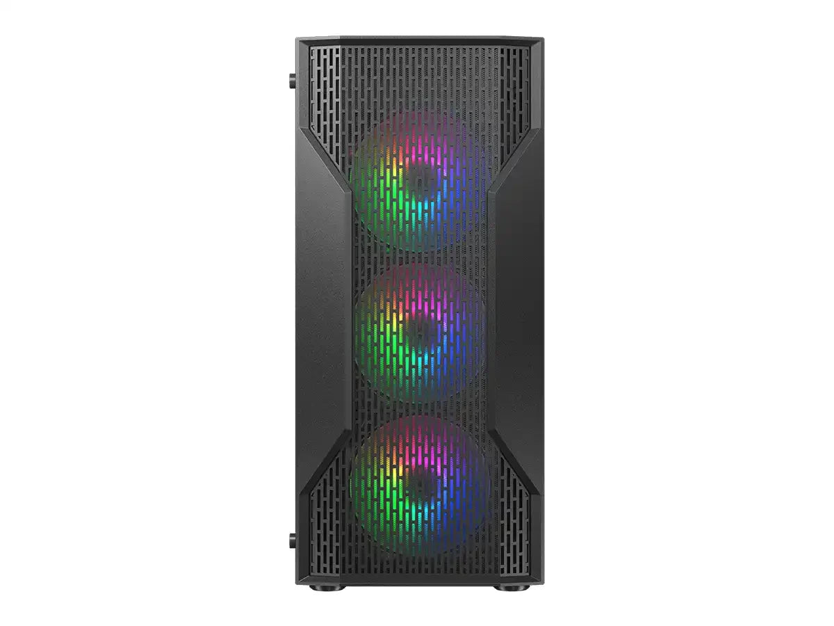 Case Cougar Mx110 Mesh Rgb Negro 650w Bronze Gaming, 4 Ventiladores Led Rgb, 2 Puertos Usb (392ga50.0001)