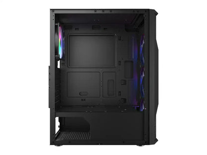 Case Cougar Mx110 Mesh Rgb Negro 650w Bronze Gaming, 4 Ventiladores Led Rgb, 2 Puertos Usb (392ga50.0001)