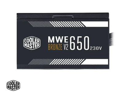 Fuente De Poder Cooler Master 650w Mwe V3 (mpe-6501-acabw-bus) Atx, 80 Plus Bronze, Negro