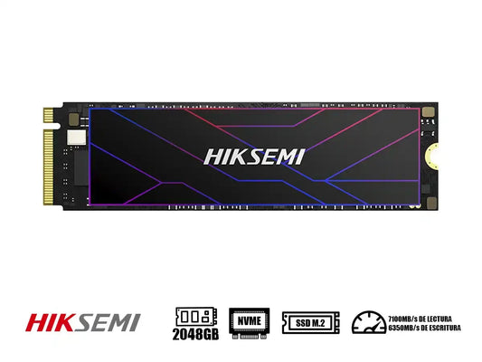 Unidad De Almacenamiento Ssd M.2 Pcie Hiksemi 2048gb Nvme Future Lite, 2280 (hs-ssd-future_lite_2048g) 7000mb/s