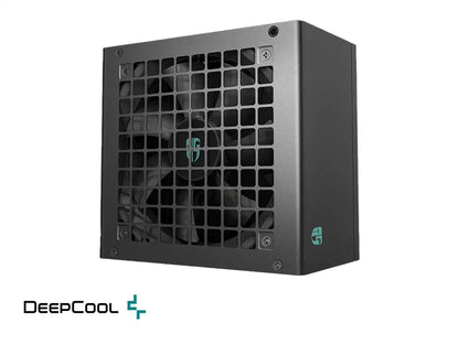 Fuente De Poder Deepcool 600w, Pf600x 80 Plus Bronze (pf600x-hd) Atx, 80 Plus Bronze, No Modular, Negro