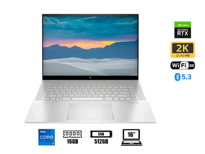 Laptop Hp Core I7-13700h Envy 16-h1020nr Gaming (a75w7ua#aba) Pantalla 16" Wqxga Touchscreen, Ram 16gb, Ssd 512gb, Rtx 4060 8gb, Win11, Silver