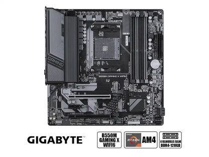 Placa Madre Gigabyte B550m Gaming X Wifi 6 (b550m-gaming-x-wifi6) Socket Am4, Ram Ddr4 Buss 4733oc Mhz