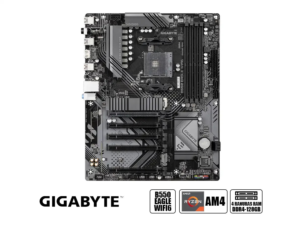 Placa Madre Gigabyte B550 Eagle Wifi6 (b550-eagle-wifi6) Socket Am4, Ram Ddr4, Wifi