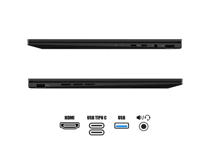 Laptop Asus Ryzen 7 8840hs Zenbook (um3406ha-ws74t) Pantalla 14” Wuxga Oled Touchscreen, Ram 16gb, Ssd 512gb, Win11, Jade Black