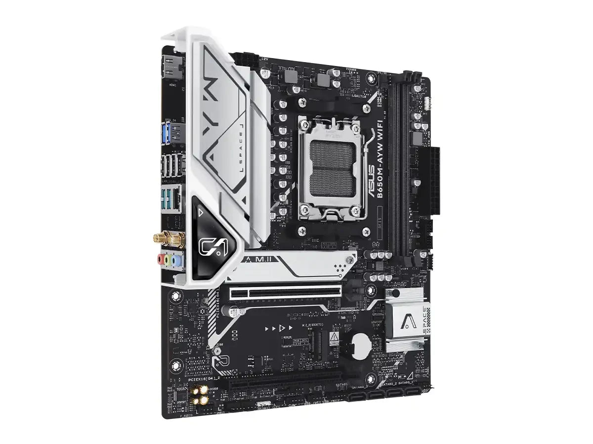 Placa Madre Asus B650m-ayw Wifi (90mb1ki0-m0eay0) Socket Am5, Ddr5 Buss 7600oc Mhz
