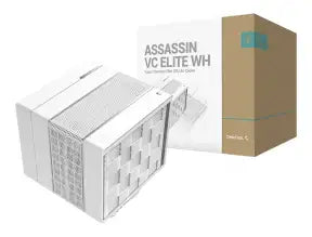 Cooler Para Procesador Deepcool Assassin Vc Elite Wh (r-asn4-whnvnn-gjd) 2 Ventiladores, Blanco