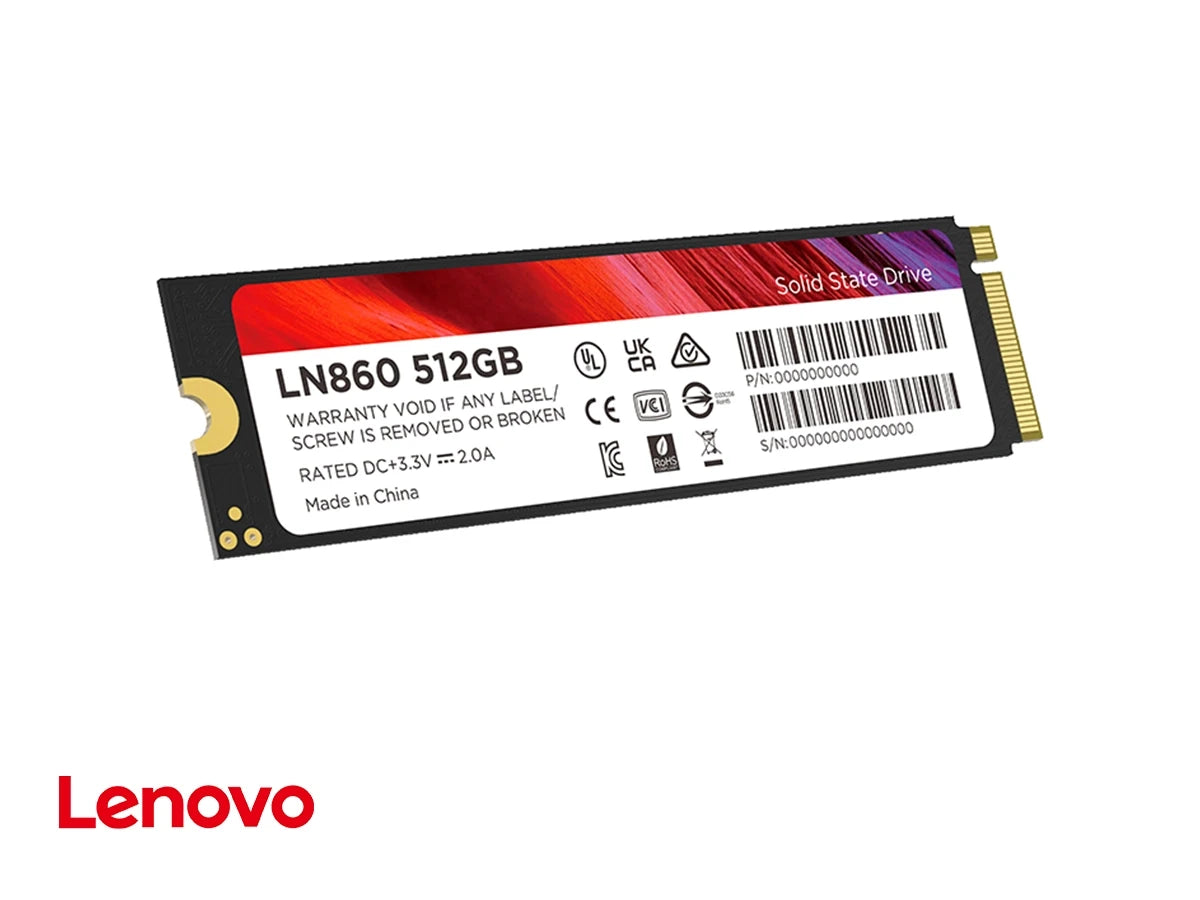 Unidad De Almacenamineto Ssd M.2 Pcie Lenovo 512gb Nvme Ln860, 2280 (5sd1n53083)