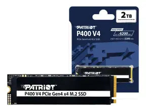 Unidad De Almacenamiento Ssd M.2 Pcie Patriot 2tb P400 V4, 2280 (p400vp2tbm28h) 5200mb/s Hasta