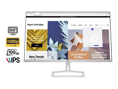 Monitor Hp 23.8 Pulgadas 524sw (94c21aa) Frecuencia 100hz, Fhd, 5ms, 1 Hdmi, 1 Vga