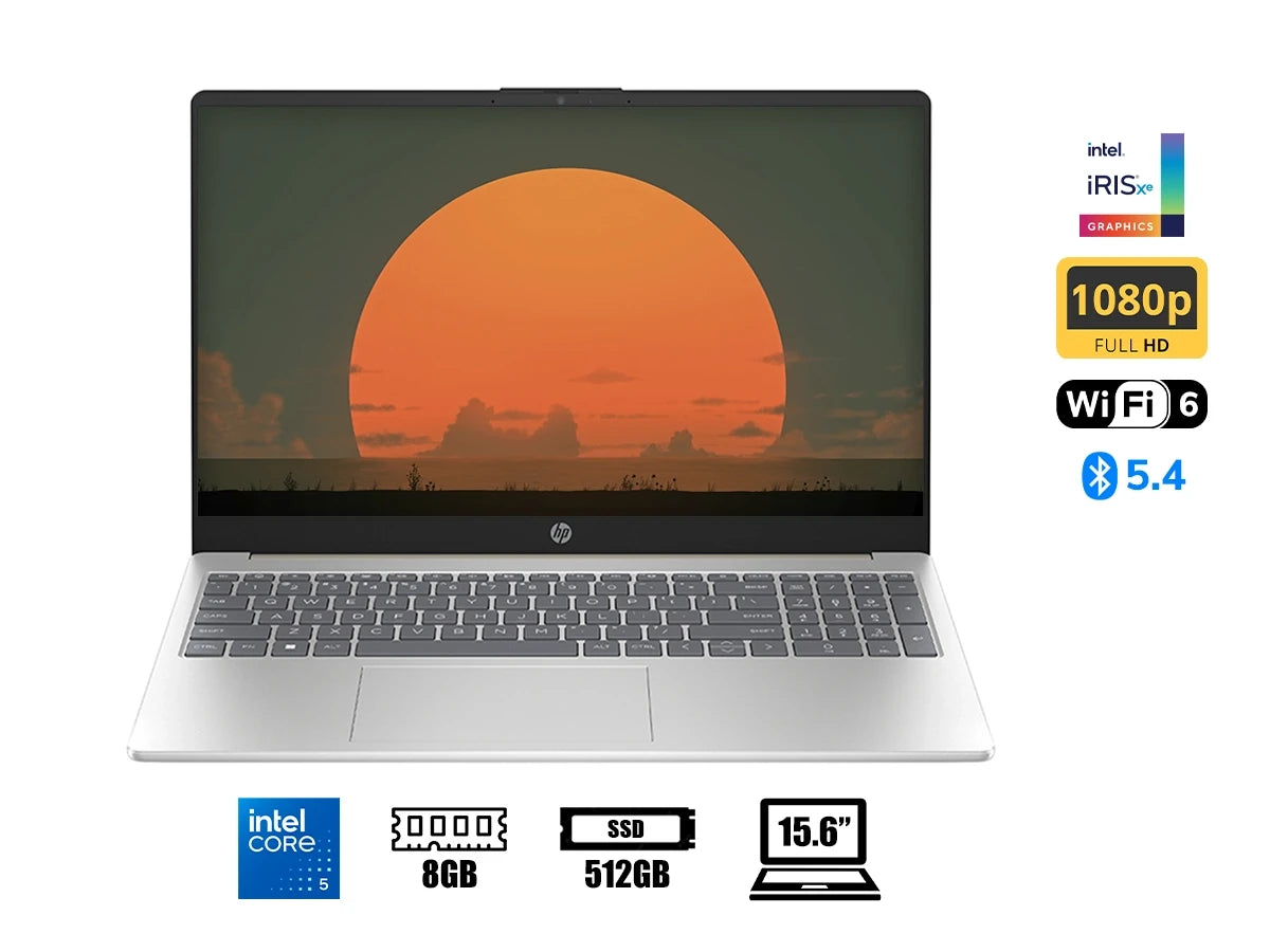 Laptop Hp Core I5-120u 15-fd0152la (b9ts2la#abm) Pantalla 15.6" Fhd Ips Tactil, Ram 8gb, Ssd 512gb, S/s, Dorado Con Plata