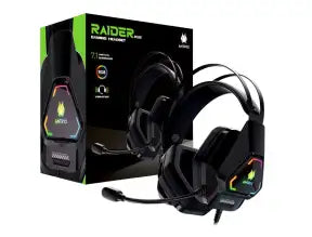 Auricular Antryx Raider Plus Gaming 7.1 (agh-7550k7rv) Con Microfono, Con Interfaz Usb, Rgb, Negro