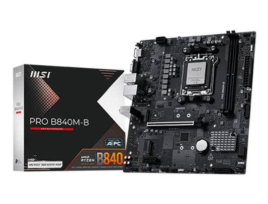Placa Madre Msi B840m-b Pro (pro B840m-b) Am5 2 Slot De Ram Ddr5