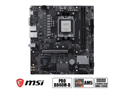Placa Madre Msi B840m-b Pro (pro B840m-b) Am5 2 Slot De Ram Ddr5