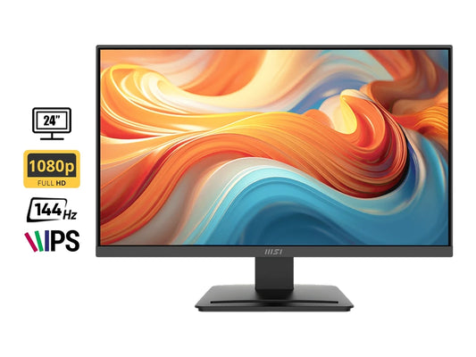 Monitor Msi 24" Pulgadas Pro Mp243l-e14 (9s6-3pe1ch-005) Frecuencia 144hz, Fhd, 1ms, 1 Hdmi, 1 Vga