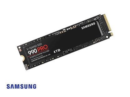 Unidad De Almacenamiento Ssd M.2 Pcei Samsung 4tb 990 Pro, 2280 (mz-v9p4t0b/am) Hasta 7450 Mb/s