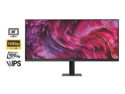 Monitor Lg 34 Pulgadas 34u511a (34u511a) Wfhd, Ips. Display Hdr™ 400, 1 Hdmi, 100 Hz, , 21:9, Srgb 99% Calibrado