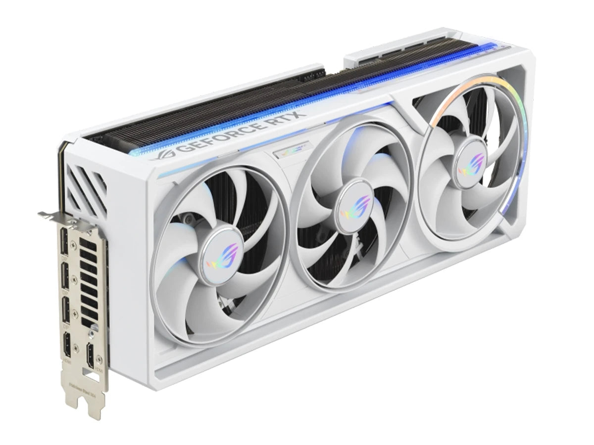 Tarjeta De Video Asus Geforce Rtx 5080 Rog 16gb Gddr7 Astral (90rogrtx5080o16gbastralwhite), Blanco, 3 Ventiladores Frontal