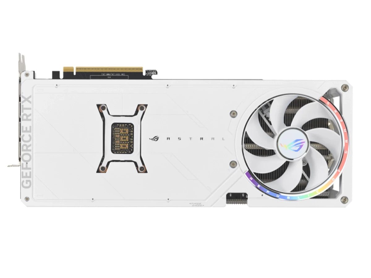 Tarjeta De Video Asus Geforce Rtx 5080 Rog 16gb Gddr7 Astral (90rogrtx5080o16gbastralwhite), Blanco, 3 Ventiladores Frontal