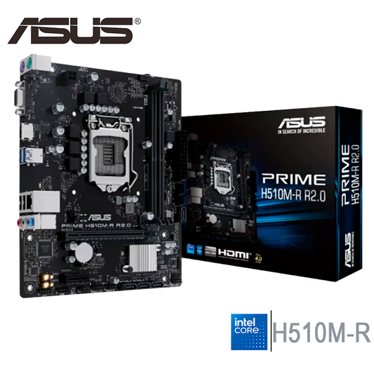 Placa Madre Asus H510m-r R2.0 (90h510m-r R2.0 ) No Tiene M.2, Socket Lga 1200, Ram Ddr4 Buss 3200oc Mhz, No Tiene Slot M.2, 10ma Gen