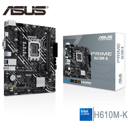 Placa Madre Asus Prime H610m-k (90h610m-k ) Socket Lga 1700, Ram Ddr5 , 13va, 12va Gen