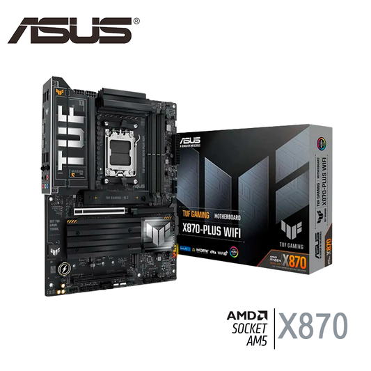 Placa Madre Asus X870-plus Tuf Gaming Wifi (90mb1iu0-m0eay0) Socket Am5, Ram Dddr5 Buss 8000oc Mt/s, Wifi 7