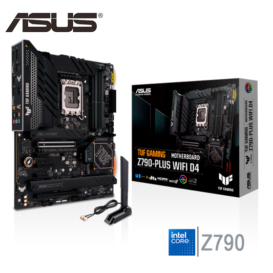 Placa Madre Asus Z790-plus Tuf Gaming Wifi (90mb1d80-m1aay0) Socket Lga 1700, Ram Ddr5 7200oc Mhz, 12va 13va Gen, Rgb, Wifi 6e