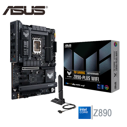 Placa Madre Asus Z890-plus Tuf Gaming Wifi (90mb1iq0-m0eay0) Socket Lga 1851, Ram Ddr5 Buss 9066oc Mt/s, Core Ultra Gen. 15, Rgb, Wifi 7